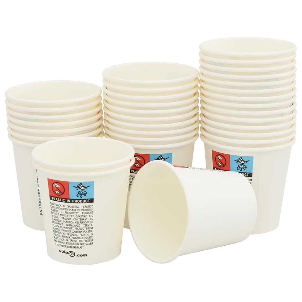 Tazze da caffè in carta 1000 pezzi 4oz 100ml Bianco Bicchieri usa e getta Tazza per caffè, Cureaux ed eventi