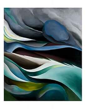 ia O'Keeffe Lake e 1922 希少ポスター Georgia O'Keeffe Lake George 1922 希少ポスター
