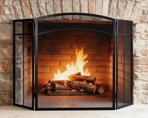 Gtongoko Fireplace Screen 3 Panel 48" W x 29" H