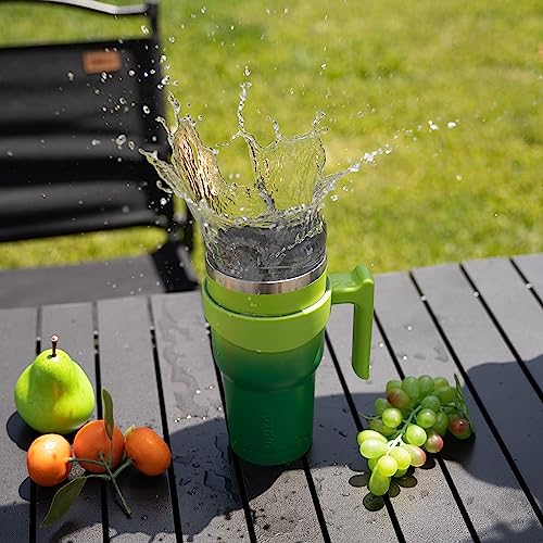 Image of BJPKPK 20 oz Tumbler with Handle & Straw, Insulated Stainless Steel Mug