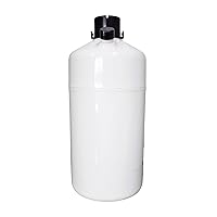 Vista 4 de HFS (R) Contenedor criogénico de aleación de aluminio Tanque Ln2 de nitrógeno líquido con 6 botes Bolsa de transportecubierta de protección (2L)