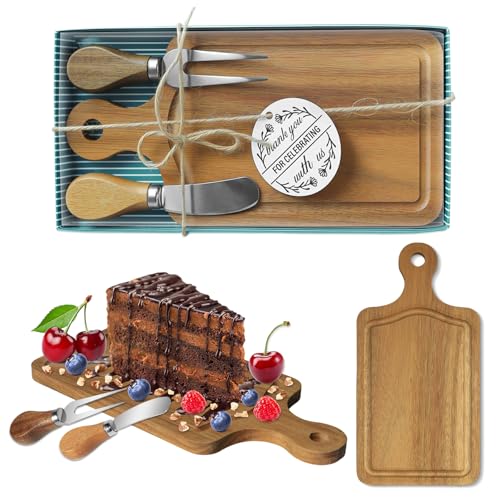 Set mini tabla de queso con cuchillos y caja regalo miniatura 1