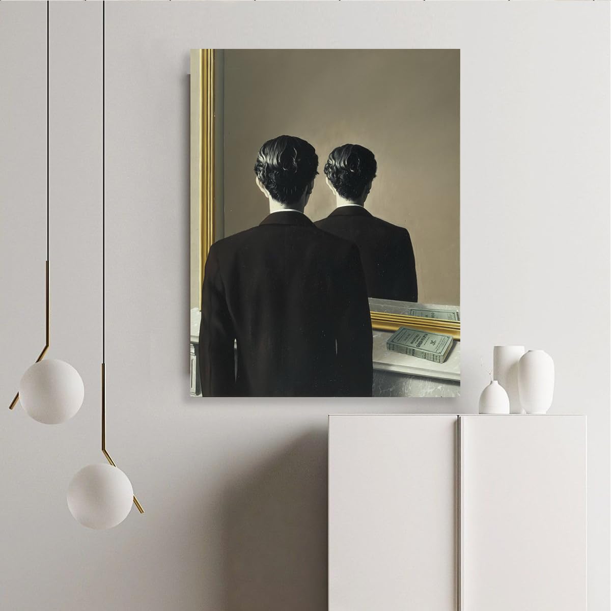 Magritte No Reproducir Lienzo Arte Surrealista 80x95cm