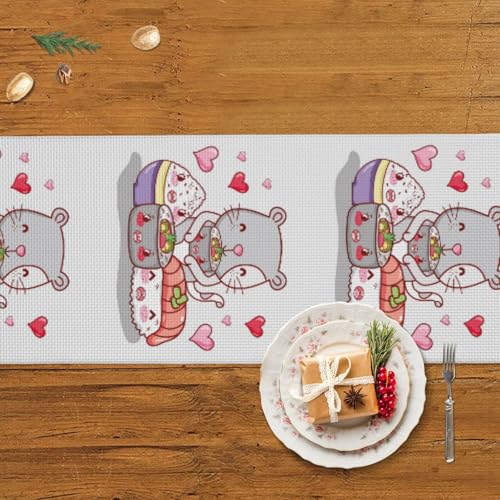 Chemin de table chat charmant idée cadeau anniversaire et mariage pour amateurs de félins - 6