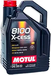 GALÃO 4 LITROS DE LUBRIFICANTE ÓLEO DE MOTOR - MOTUL - 8100 5W-30 X-CESS GEN2 - SINTETICO