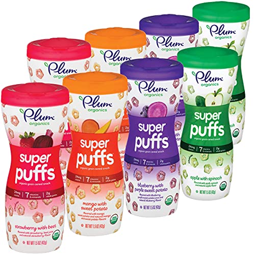 Plum Organics Super Puffs Variety Pack, 1.5 Ounce (Pack Of 8) #TOP18