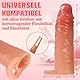 Erwachsener Penishülle verlängerung, FOXWAND Realistische Dildo 18CM PenishülleVergrößerer mit dehnbarem Hodenring, wiederverwendbar Penisvergrößerung Sexspielzeug geeignet für Paare, männlich