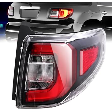 SHINEHOME LED Tail Lights Compatible With GMC Acadia 2013 2014 2015 2016 Acadia Limited 2017 Right Passenger Side LED Rear Tail Light Replace 84051376-PFM Tail Lights (Not Include Bulb) Cover