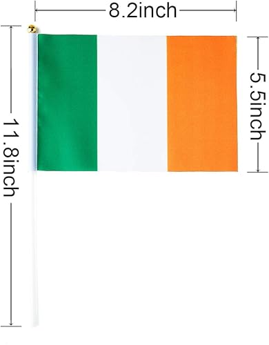 Miniatura 9 de Mflagperft - Banderas internacionales de mano, pequeñas, con palillo, para decoración, una docena (paquete de 12)