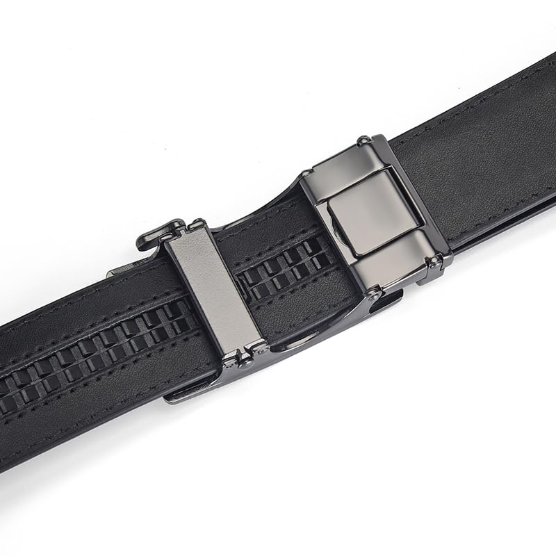 Belt Men, Ratchet Belt Dress Adjustable 1 3/8" Genuine Leather Designer Belt, adjustable belts for men, with Gift Box4
