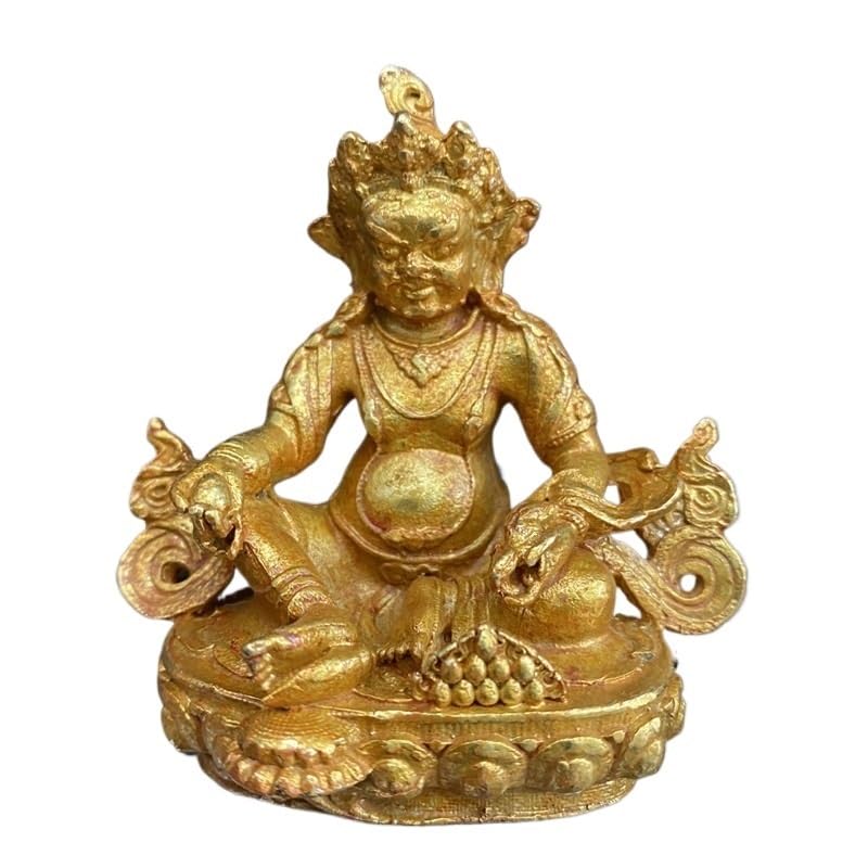 Bouddha Guanyin miniature Chenrezig : statue en alliage doré pour décoration zen