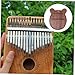 Toddmomy Solid Wood Thumb Piano Bottom Plate Keys Kalimba Base Replacement Part for African Music Instrument