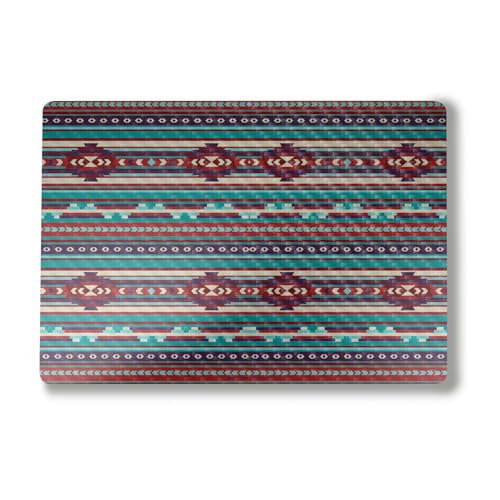 Carbon Fiber Laptop Skin Compatible with Surface Laptop 7 15" (2024) - Southwest Stripes - Premium 3M Vinyl Protective Wrap Decal Cover - Easy to Apply | Crafted in The USA by MightySkins