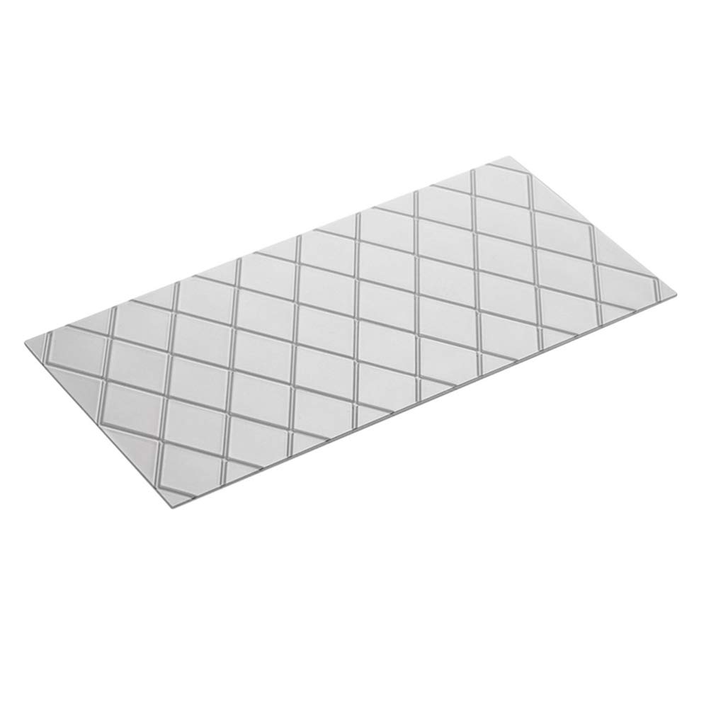 UPKOCH 4Pcs Fondant Impression Mat for Cake, Diamond Quilted Grid Texture Fondant Embosser, Transparent Plastic Fondant Mat, Fondant Tools for Cake Decorating - Image 4