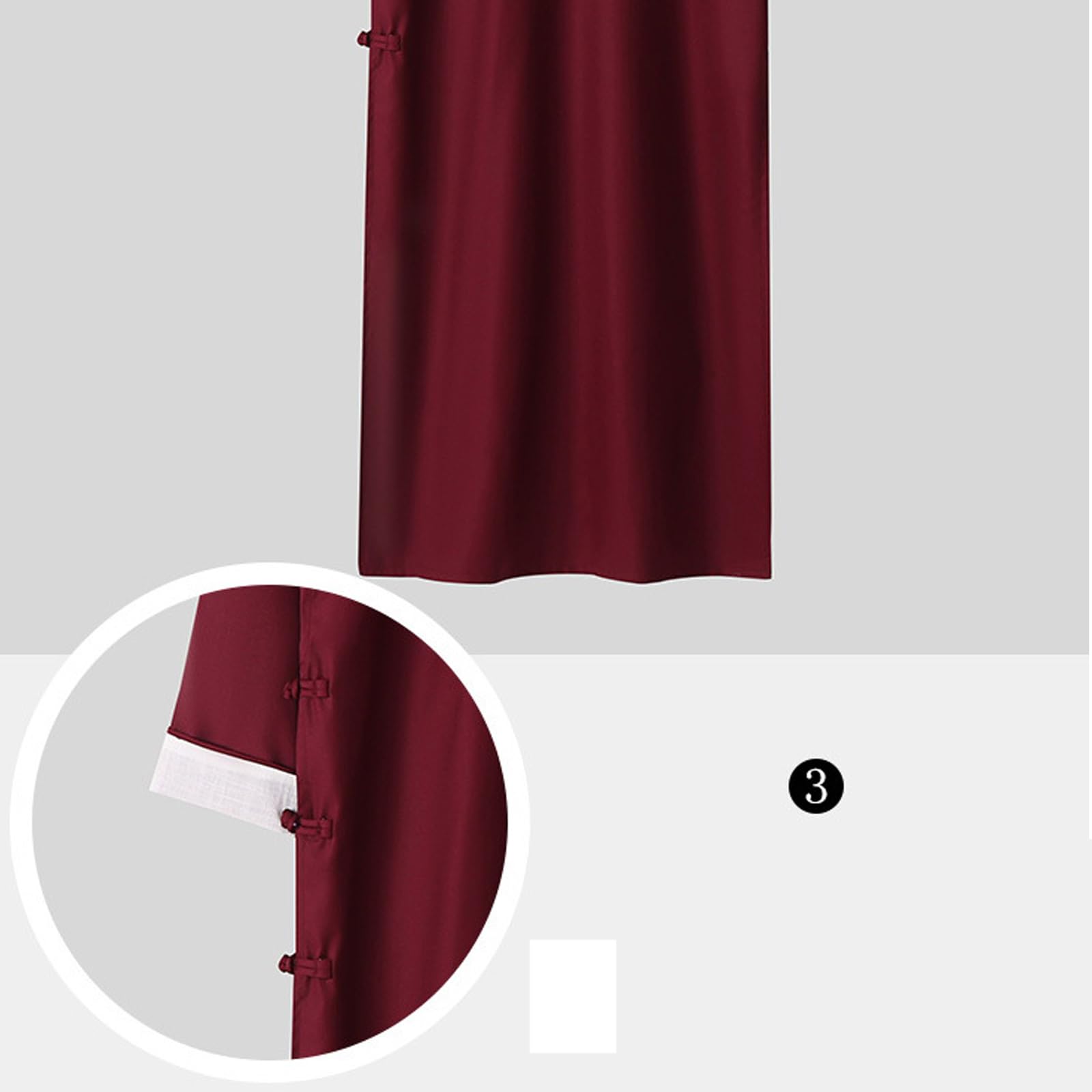 Baumwolle Cheongsam-Anzug, Herren Kampfkunst Anzug Kung Fu und Tai chi Uniform Traditional Chinese Tang Suit Langarm Kampftrachten Training Wing Chun Shaolin Wushu Kostüm(Size:L,Color:hellgrau)