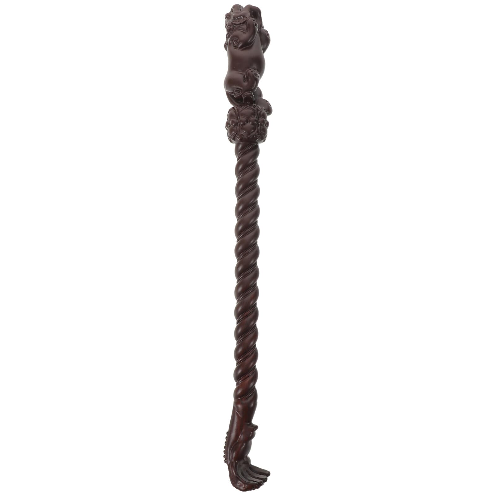 Ebenholz Kitzliger Rückenkratzer Massagegerät Aus Holz Linderung Von Rückenjucken Traditioneller Rückenkratzer Aus Holz Für Männer Dunkelbraun