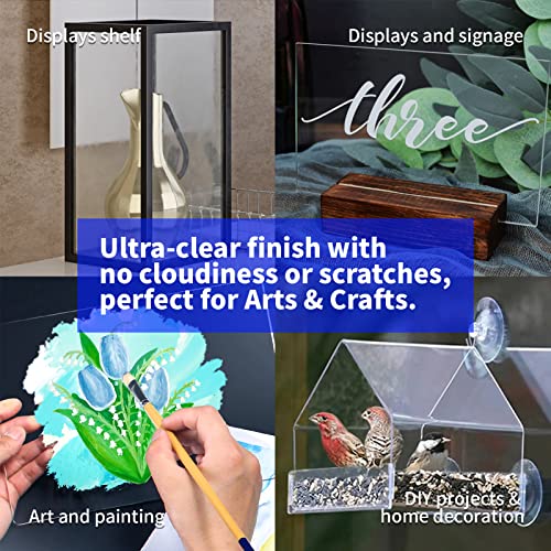 Art3d (2 Pack) 1/8" Thick Plexiglass Sheets - 36" x 24" PET Clear Sheets for Art Design，Craft Projects, Signs, DIY in Home, Wedding, Festival,Party,Office by Art3d - Image 6