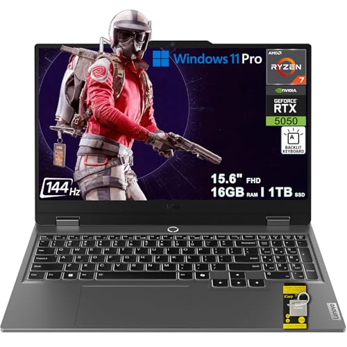 Lenovo LOQ Gaming AI Laptop 15.6' FHD IPS 144Hz (100% sRGB G-SYNC) AMD 8-core Ryzen 7 250 16GB RAM...