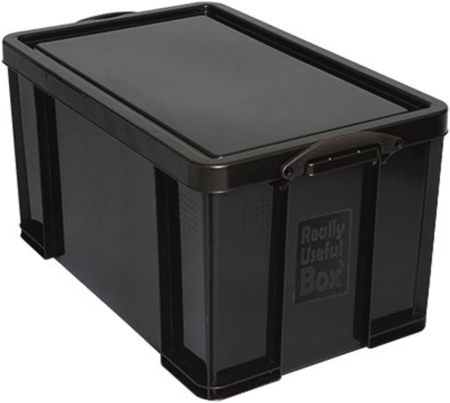 Really Useful Box Plastic Storage 64 Litre Solid Black Single
