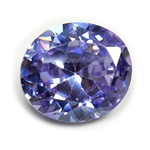 Zircon violet ovale de haute pureté 5 carats énergisé pour les connaisseurs