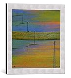 Taille d'image avec cadre: 47x47 cm format carré - Largeur de profil du cadre: 37 mm - Produit fabriqué individuellement
