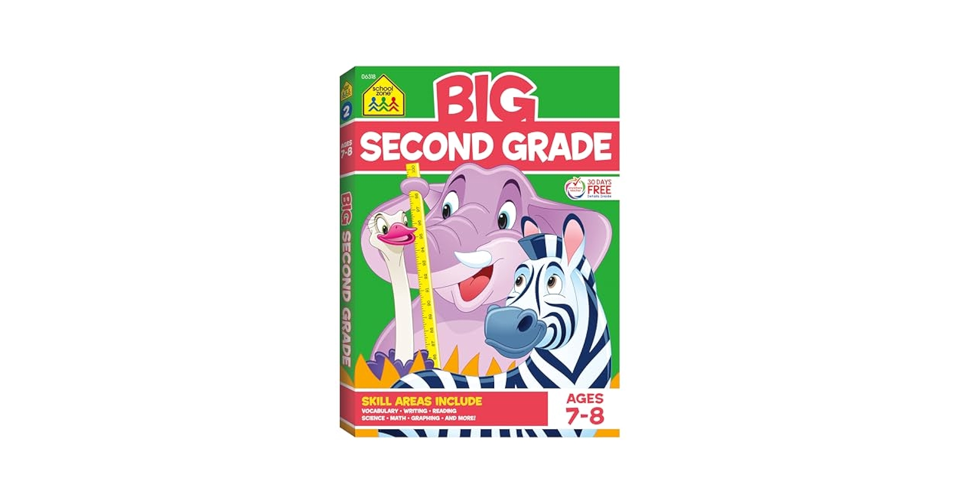 School Zone Big Second Grade Workbook: 320 Pages, 2nd Grade
