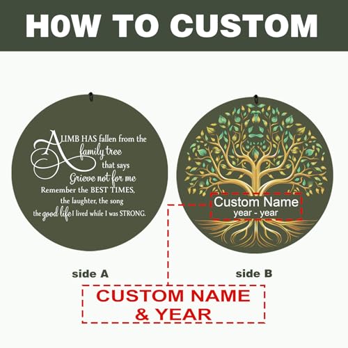 Image of Personalized Memorial Wind Chimes for Outside, Sympathy Gifts Wind Chime for Loss of Loved One, Beautiful Decor with Deep Tone, Ideal for Funeral, Remembrance & Bereavement, Produced in Texas