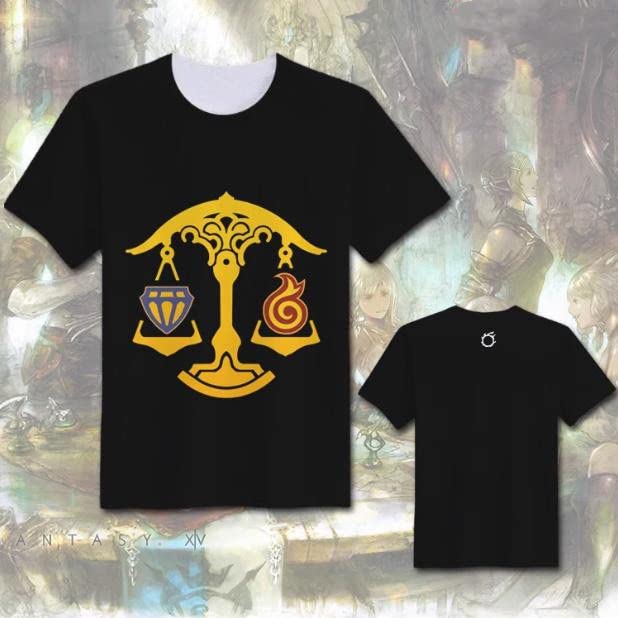 Amazon.co.jp: FF14 ファイナルファンタジーXIV Tシャツ 半袖 日常服