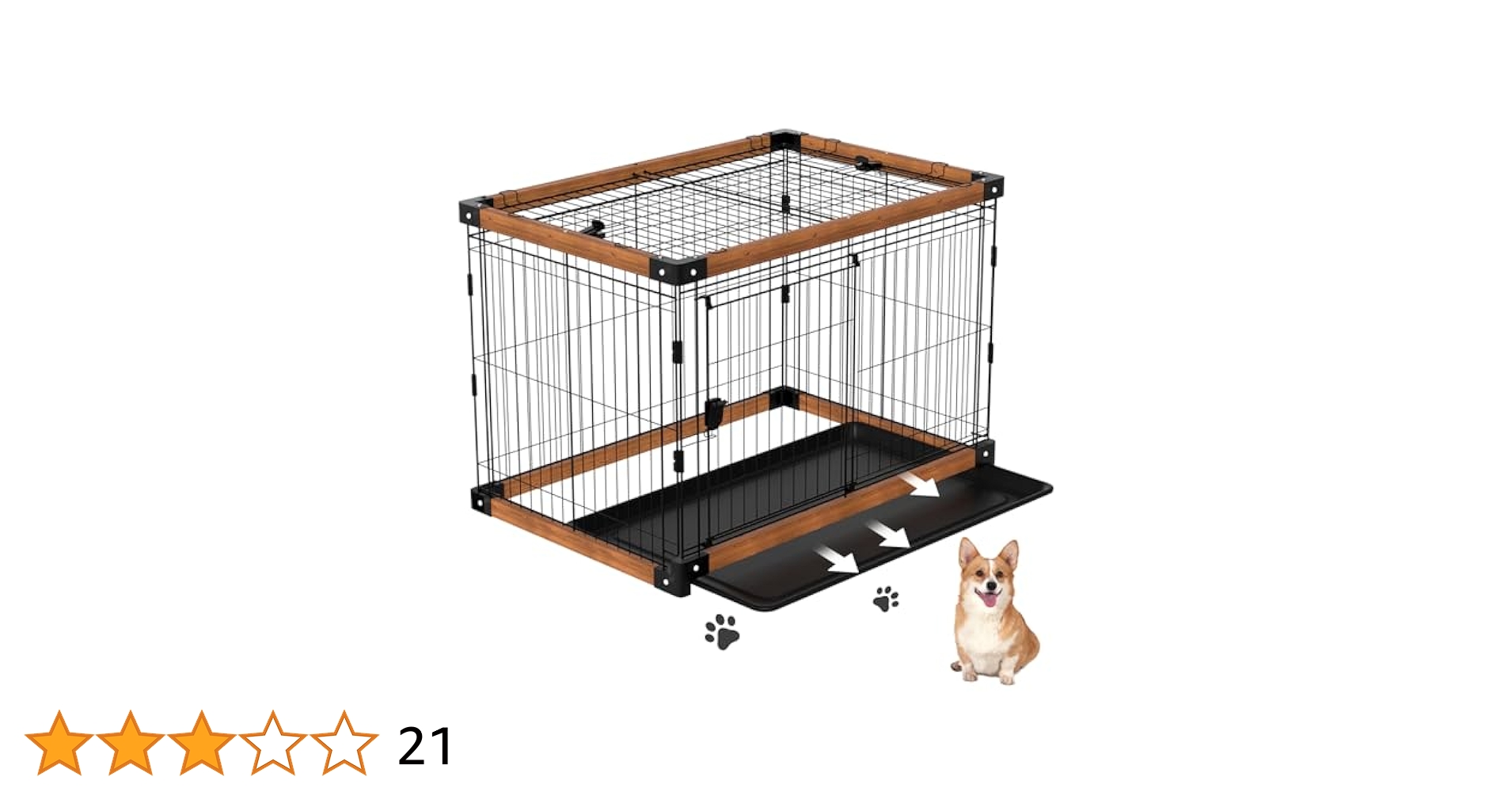 TSAYAWA 犬ケージ犬サークル 中小型犬用ペットサークル屋根付きトレー付き Amazon | TSAYAWA 犬ケージ 犬サークル 中小型犬用 ペット