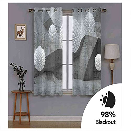 Rideau occultant à oeillets isolant phonique polyester - 6