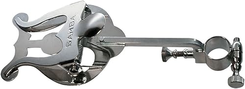 Atril trompeta curvado, corto, con soporte