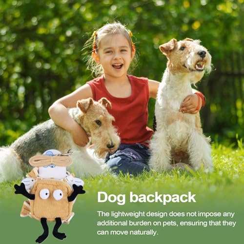 Hundegeschirr Rucksack, Hund Gassi Gassi, Verstellbares Hundegeschirr, Hunderucksack Zum Wandern, Reise Hundegeschirr, Wandern Hunderucksack, Kleines Hundegeschirr Mit Tasche, Mittelgroßes