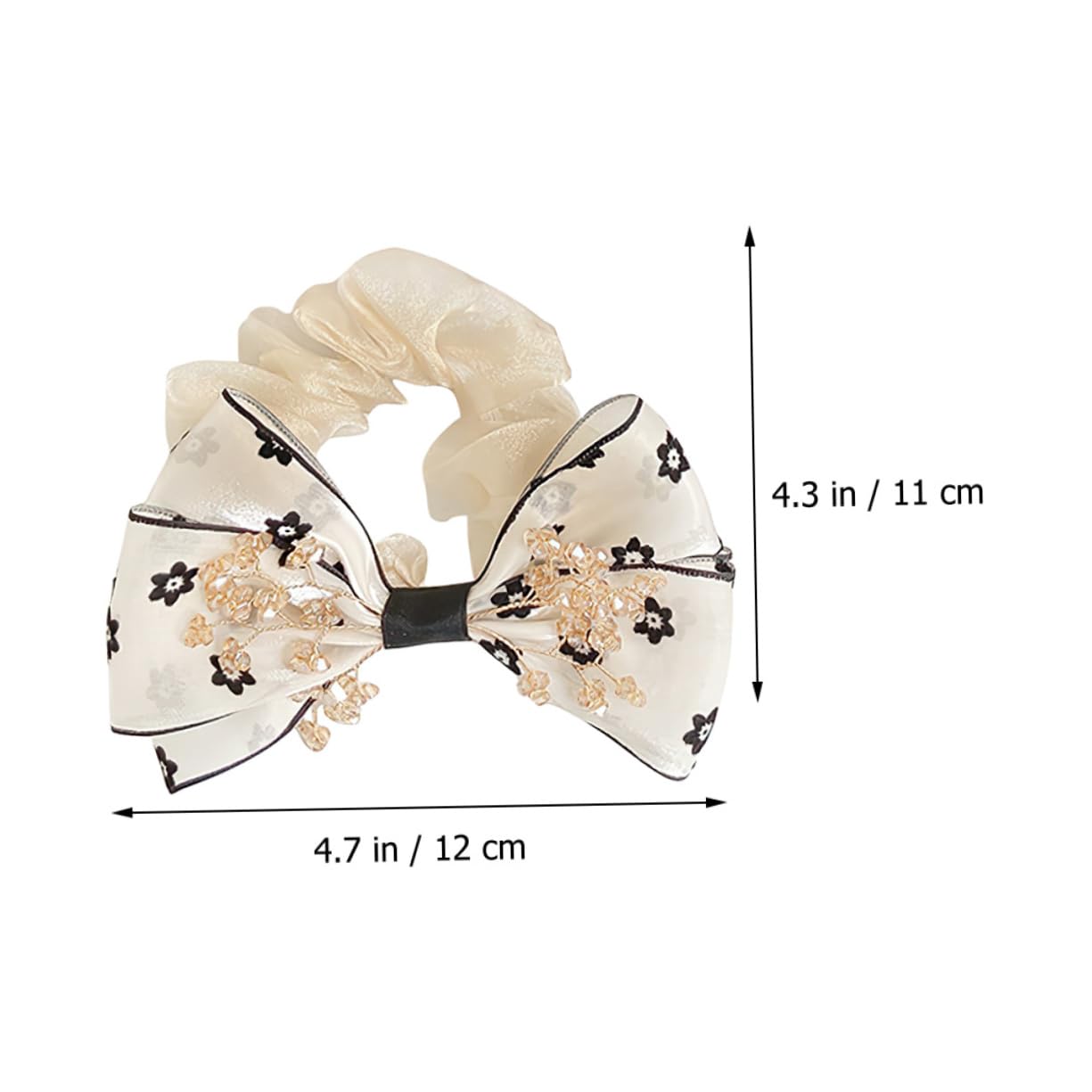 MAGICLULU 5 Sets Haarspangen Mit Schleife Haarband Haarseile Satin-haargummis Stilvolles Haar-accessoire Für Frauen 2 Stück * 5