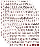 Facile à décoller et à coller - ne laisse ni résidus ni marques : Ces Vinyl-Alphabet-Aufkleber sont conçus pour être facilement fixés sur des surfaces lisses et planes telles que le verre, le bois, le plastique, l'acier inoxydable et les murs. Le dos auto-adhésif permet une utilisation rapide et simple, et les autocollants ne laissent aucune marque après leur retrait, ce qui en fait une utilisation à long terme.
