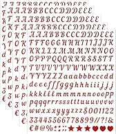 5 Sheets Alphabet Stickers – 1000 PCS Vinyl Letter Stickers for Scrapbooking & DIY Projects：This set includes 5 sheets with 1000 color vinyl letter stickers, including uppercase and lowercase letters, numbers, and punctuation marks, perfect for scrap...
