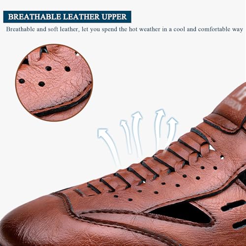 Mens Hiking Sandals with Adjustable Lightweight Non Slip Soft Sport Athletic Travel Walking Shoes Outdoor Casual Beach Water Men's Sandals3