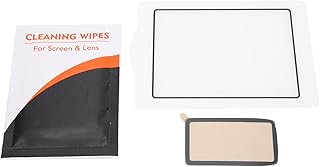 Protetor de tela de LCD de câmera, tampa protetora de tela de LCD de câmera resistente a arranhões Vidro óptico com lenço de limpeza para câmera D7200 para câmera D7100