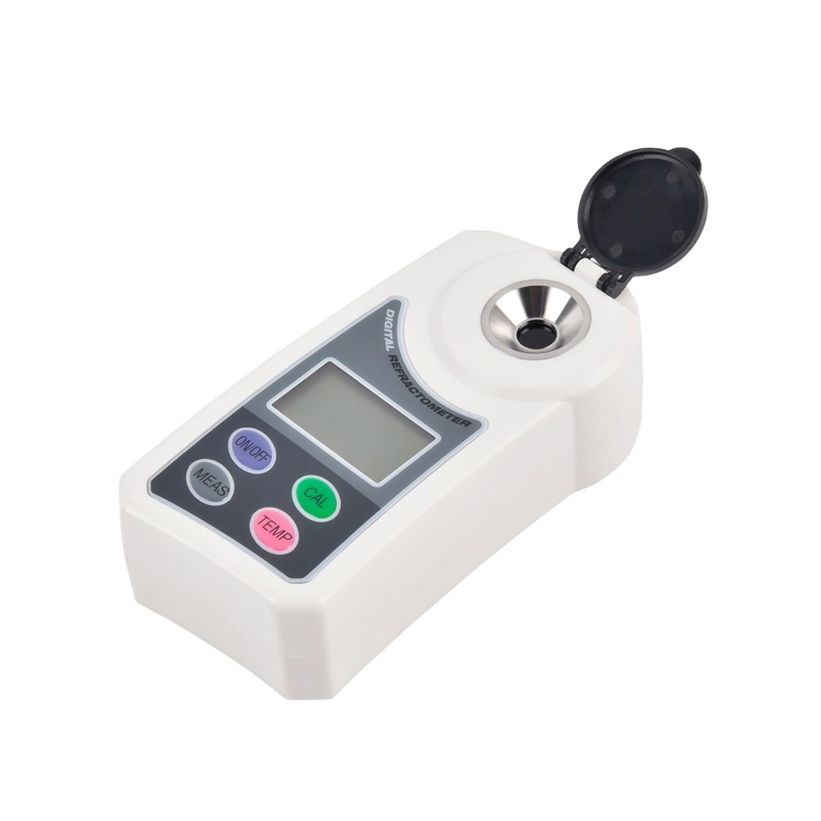 Brix Refraktometer, Digitales Brix-Refraktometer Flagfront Brix-Messgerät Refraktometer Automatische Temperaturkompensation Brix-Refraktometer 0,0-55 % Brix-Zuckertester 0,2 Brix-Genauigkeit for Weinh
