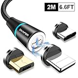 💪【LED-Lichtdesign und Schutz】Stärkeres magnetische und LED-Design, selbst bei Dunkelheit können Sie Ihr Telefon immer noch finden und problemlos laden.Auch die Magnet Adapter könnten einen großen und schönen Anti-Staub-Stecker, dass Ihre Geräte schützen.