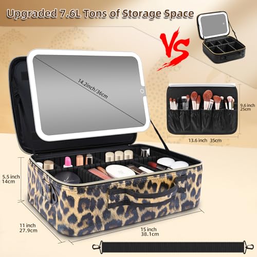 15''X11'' Large Makeup Bag with Mirror