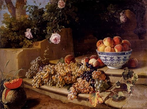 Tableau impressions d'art mural nature morte de raisins de 60x90cm