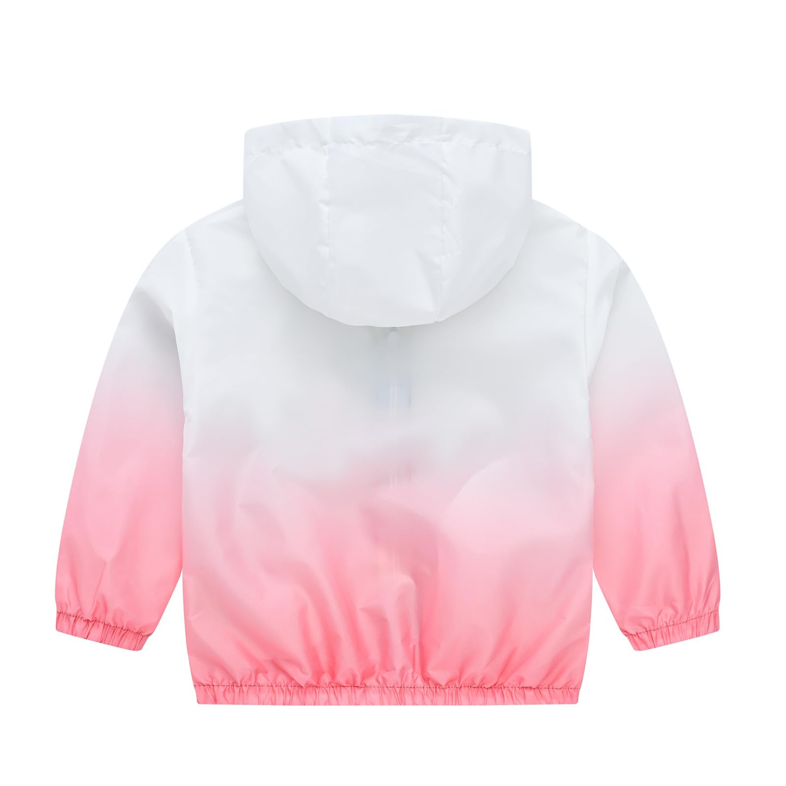 Veste Enfant Fille Imperméable, Manteau de Pluie Léger, Vestes De Protection Solaire LéGèRe Respirante Manteau à Capuche Blouson Coupe-Vent Filles Manche Longue Zipper Poche Enfant 2-12 Ans