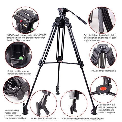 Buying Guide Video Tripod System, Cayer BV30L 72 inch Professional