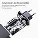 AUKEY Cargador iPhone, Cargador USB de Pared con 3 Puertos USB 30W...