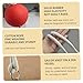 Xweptuy Rope Meteor Hammer Exercise Ball Rubber Meteor Hammer Chinese Kungfu Traditional Martial Arts Soft Equipment, Rubber Weight Throw Exercise Ball with Rope Soft Martial Arts #·
