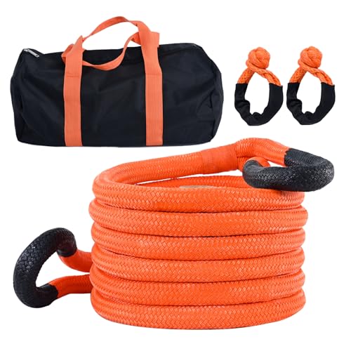 Corde de remorquage kinetic recovery pour sortir un SUV de la boue
