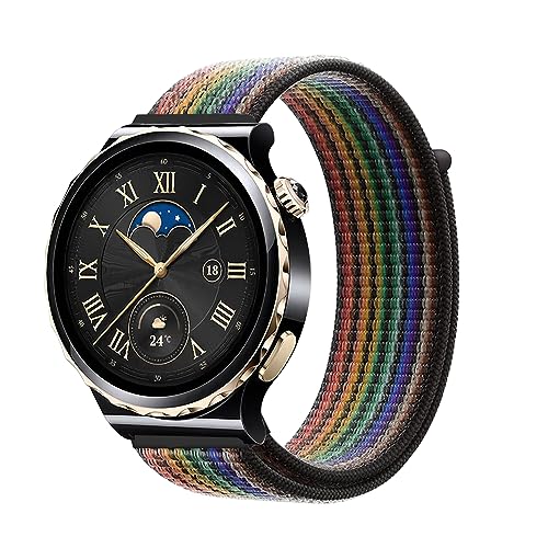 Niboow 20mm Nylon Bracelet pour Huawei Watch GT 3 Pro 43mm/Watch GT 3 42mm/Watch GT 2 42mm/Watch 2 Pro, Hommes Femmes Sports Bracelet pour Watch 2...