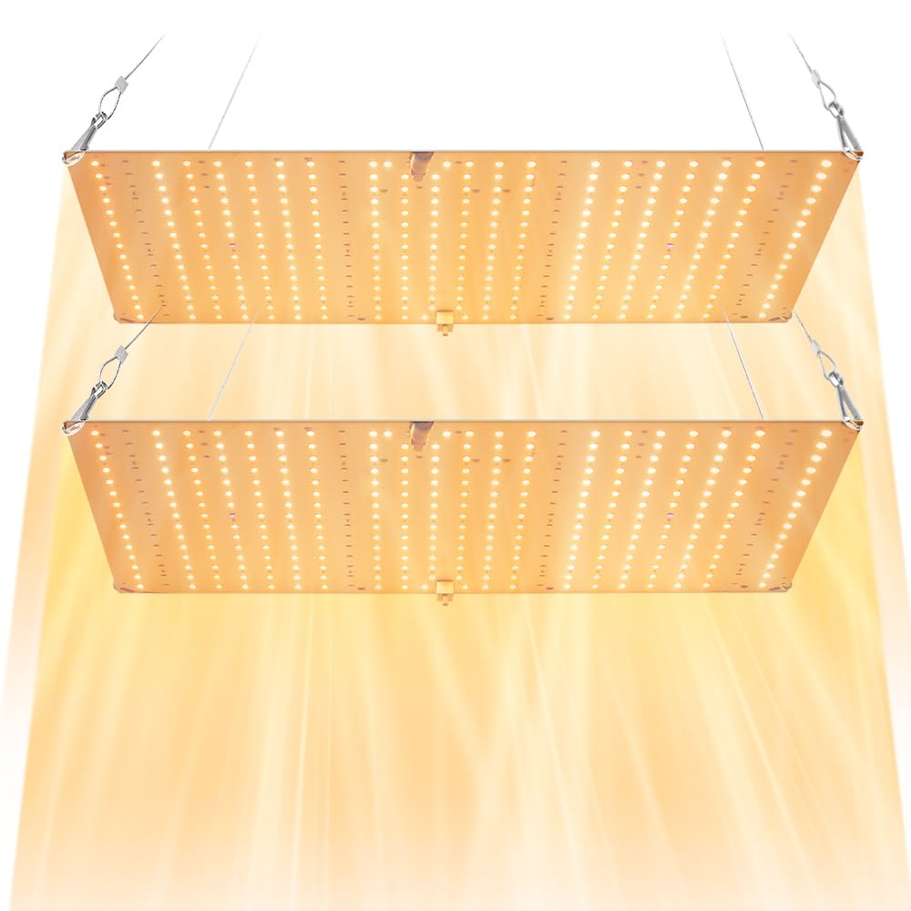 400W dimmbare Vollspektrum Wachstumsleuchte, hängende Pflanzenlampe mit VEG/BLOOM 2 Modi, 100–277V Innenbeleuchtung für Gewächshaus, Hydrokultur, Sämlinge, Gemüse und blühende Pflanzen