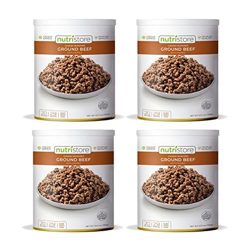 freeze dried pulled pork - Freeze Dried Ground Beef by Nutristore | 80 Large Servings | Pack of 4 | Premium Quality | USDA Inspected | Amazing Taste | Perfect for Camping | Survival Food