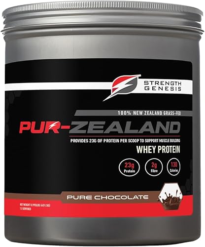 Strength Genesis Pur Zealander Proteína de suero alimentada con pasto (chocolate)
